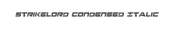 Strikelord Condensed Italic 