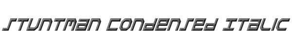 Stuntman Condensed Italic 