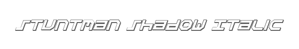 Stuntman Shadow Italic 