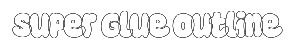 Super Glue Outline 