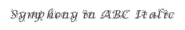 Symphony in ABC Italic 