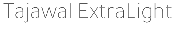 Tajawal ExtraLight 