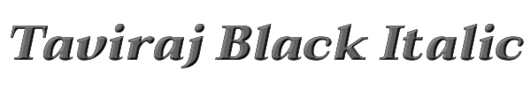 Taviraj Black Italic 
