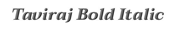 Taviraj Bold Italic 