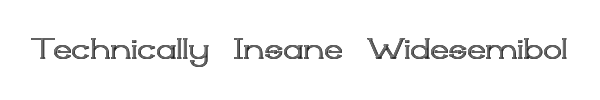 Technically Insane Widesemibold 
