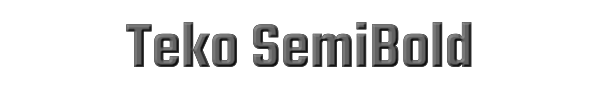 Teko SemiBold 