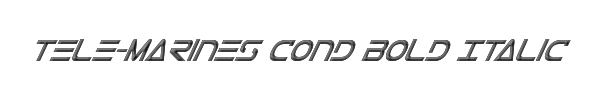 Tele-Marines Cond Bold Italic 
