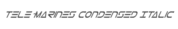 Tele-Marines Condensed Italic 