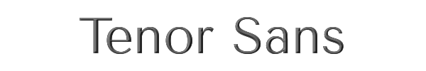 Tenor Sans 