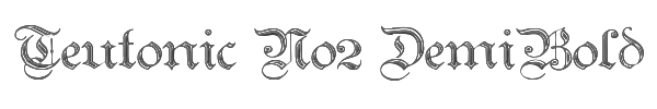 Teutonic No2 DemiBold 