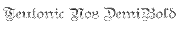 Teutonic No3 DemiBold 