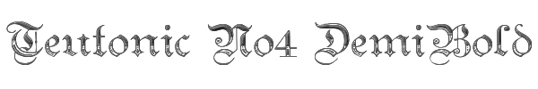 Teutonic No4 DemiBold 