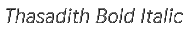 Thasadith Bold Italic 