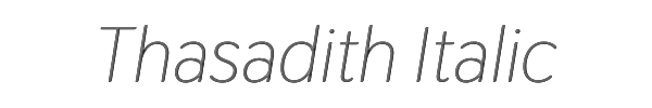 Thasadith Italic 