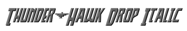Thunder-Hawk Drop Italic 