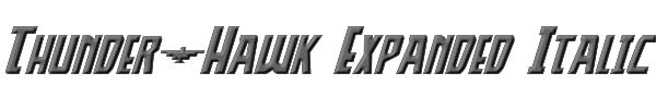 Thunder-Hawk Expanded Italic 