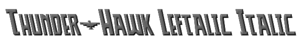 Thunder-Hawk Leftalic Italic 
