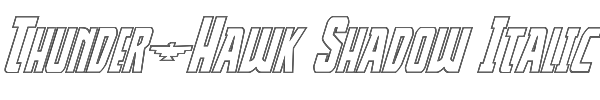 Thunder-Hawk Shadow Italic 