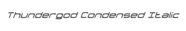 Thundergod Condensed Italic 
