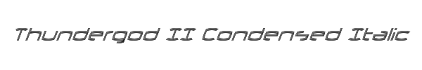 Thundergod II Condensed Italic 