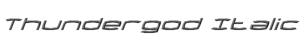 Thundergod Italic 
