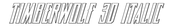 Timberwolf 3D Italic 