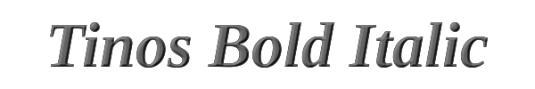 Tinos Bold Italic 
