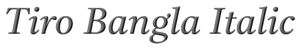 Tiro Bangla Italic 