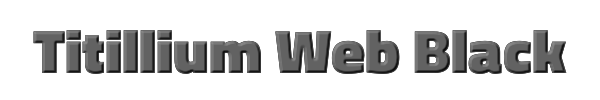 Titillium Web Black 