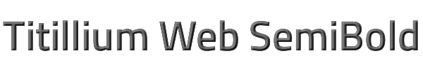 Titillium Web SemiBold 