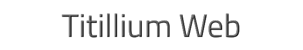 Titillium Web 