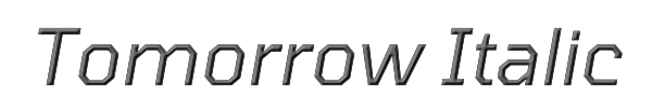 Tomorrow Italic 