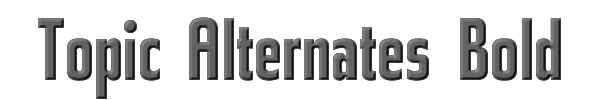 Topic Alternates Bold 