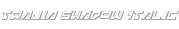 Trajia Shadow Italic 