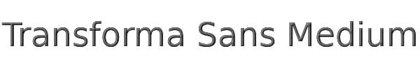 Transforma Sans Medium 