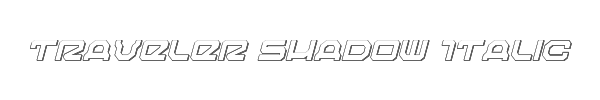 Traveler Shadow Italic 