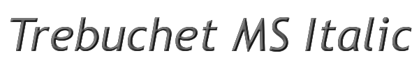 Trebuchet MS Italic 