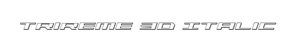 Trireme 3D Italic 