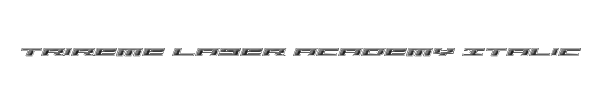 Trireme Laser Academy Italic 