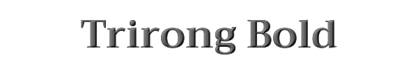 Trirong Bold 