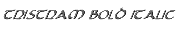 Tristram Bold Italic 
