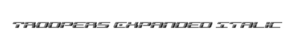 Troopers Expanded Italic 