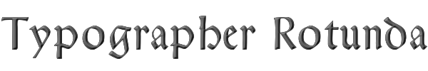 Typographer Rotunda 