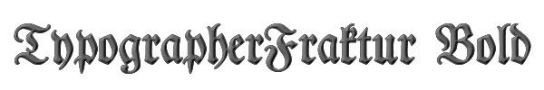 TypographerFraktur Bold 