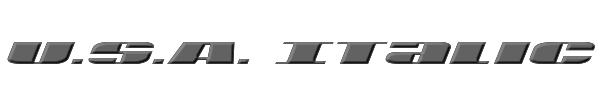 U.S.A. Italic 