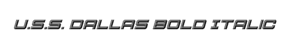 U.S.S. Dallas Bold Italic 