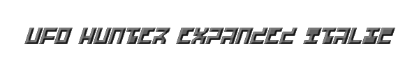 UFO Hunter Expanded Italic 