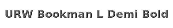 URW Bookman L Demi Bold 