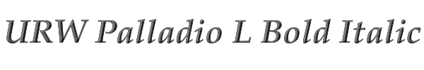 URW Palladio L Bold Italic 