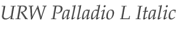 URW Palladio L Italic 